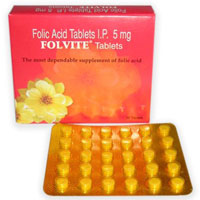 Folic acid (Folvite)